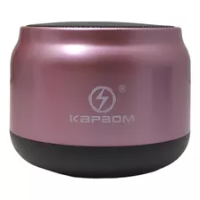 Caixa De Som Bluetooth Compacta Kapbom Ka-8776 Cor Rosa