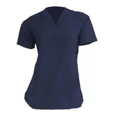 Polera Mujer Azul Mike's Antifluido Uniformes Clínicos