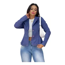 Blazer Veludo Cotelê Feminino Varias Cores E Tamanho P Ao G