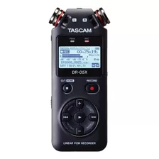 Gravador De Áudio Tascam Dr-05x Cor Preto