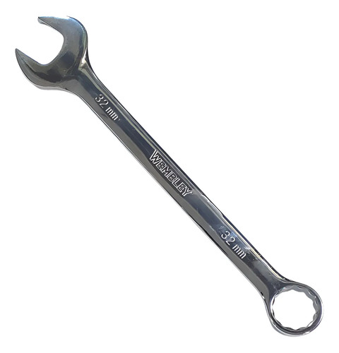 Llave Combinada Cromada Wembley 32mm Acero Cr-v 7952 Dgm Cromado