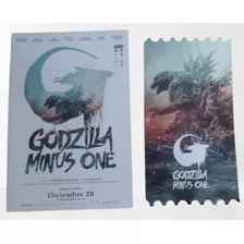 Juego De Boleto Y Postal Conmemorativa Godzilla Minus One 
