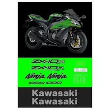Adesivo Compatível Kawasaki Ninja 1000 Zx-10r Abs 2014 