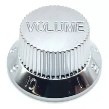 Knob Plástico Volume Guitarra Strato Psv-v Cromado