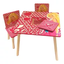 Set Mueble Habitacion Mesa 2 Sillas Infantil Barbie Original