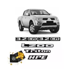 Kit Adesivos L200 Triton Mitsubishi Hpe 3.2cr Resinados