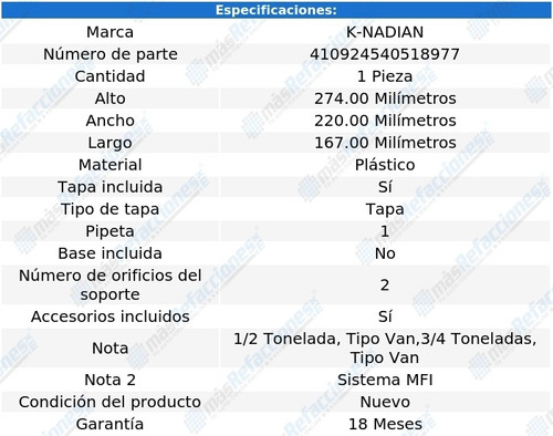 Deposito Anticongelante K-nadian Gmc Savana V8 5.0l 98 Al 02 Foto 3