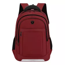 Mochila Bolsa Reforçada Escolar Notebook Ótima Qualidade Cor Bordô