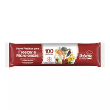 100 Saquinhos Para Freezer E Micro-ondas 3 L Vabene