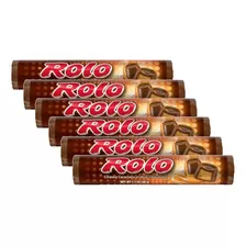 Kit 6 Chocolate Ao Leite Nestlé Rolo Sabor Caramelo 48,2g
