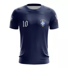Camisa Camiseta M/c Seleção Brasil Hexa Copa 2022 Ref 03