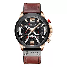 Moda Masculina Waterproof Calendar Reloj