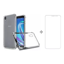 Capa + Película Nano Gel Para Asus Zenfone Live L1 Za550kl Cor Transparente Liso