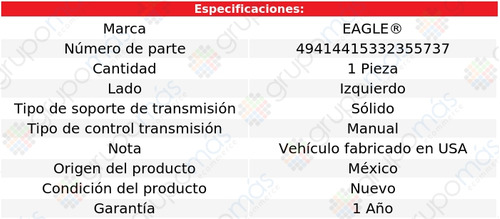 Soporte Transmisin Std Conductor Eagle Ia L4 1.5l 2016 Foto 4