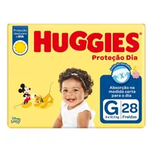 Fralda Infantil Descartáveis Huggies Proteção Dia Pacts 28 U