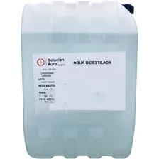 Agua Bi-destilada Desmineralizada De Alta Pureza 20 Litros 