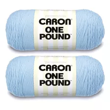 Hilo Caron One Pound Azul Cielo, Paquete De 2 Unidades De 45