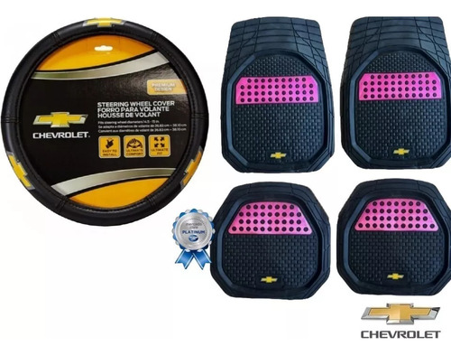 Kit Tapetes Chevrolet Rosa 4pz + Volante  Uplander 2005-2009 Foto 10