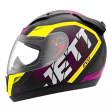 Capacete Moto Fechado Jett Evo Line Modelo Esportivo Moderno