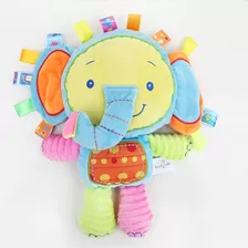 Chocalho Naninha Do Bebé Elefante Da Happy Monkey Com 33 Cms