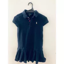 Vestido Azul Marca Polo Ralph Lauren Talle 5 (3-4 Años)