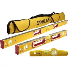 Stabila 48375 Classic 196 Juego De 3 Niveles Incluye Torpedo