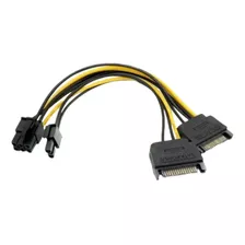 Cable Doble Sata A 6 Pines - 8 Pines - 6+2 Tarjeta Grafica