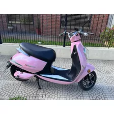 Moto Eléctrica Marca Sunra Color Rosa - Solo 26km