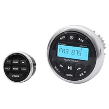 Rockville Rghr2 Marine Gauge Hole Receiver W Bluetooth