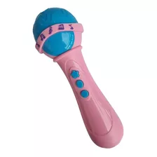 Microfone Musical Infantil Baby & Fun Luzes Rosa