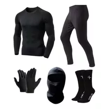 Equipo Termico Remera Calza Guantes Balaclava Medias Pro Sky