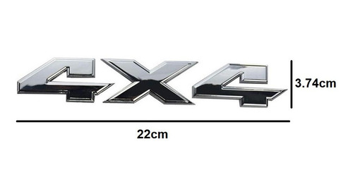 Emblema 4x4 Cromo Grande Tapa Batea Dodge Ram Jeep Pick Up Foto 4