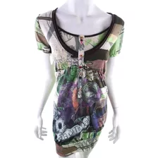 Vestido Importados Marca Desigual Verde Globo