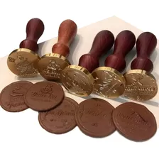 Sello De Bronce Lacre Chocolate Logo Personalizado 30 Mm 