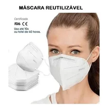 Kit 10 Máscaras Kn95 Pff2 Reutilizáveis Aut. Anvisa Full