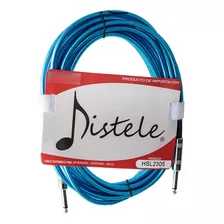Cable Distele Premium 6 Metros Guitarra O Bajo Color Metálic