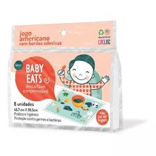 Kit Baby Eats 8 Jogos Americanos Com Likluc Adesivas Bordas