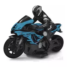 Moto Veloxx Brinquedo Veloz Com Controle Remoto Unik Toys Cor Azul