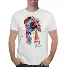 Remera Remera Perro Galgo Greyhound Hombre Purple Chick