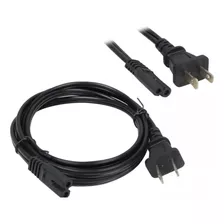 Cable Corriente Poder Cargador Laptop 2 Polos Ps2 Ps3 Ps4 Pc