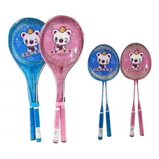 Raqueta De Badminton De Metal Con Funda X 2 Unds Para Niñas 