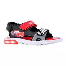 Sandalias Cars Pixar Disney Luces Led Niños Abrojos Footy