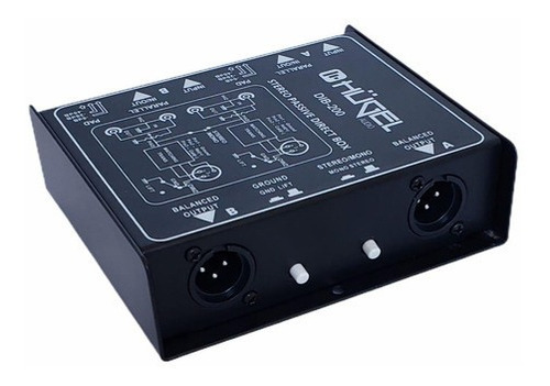Caja Directa Pasiva Hügel Plug Xlr Dual Dib-200