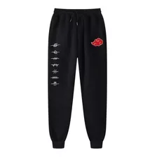 Calça Moletom Naruto Akatsuki Nuvens Tecido Grosso Inverno