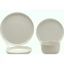 Juego De 24 Platos Blancos - Vajilla Porcelana