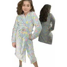 Roupão Infantil De Fleece Sob Medida