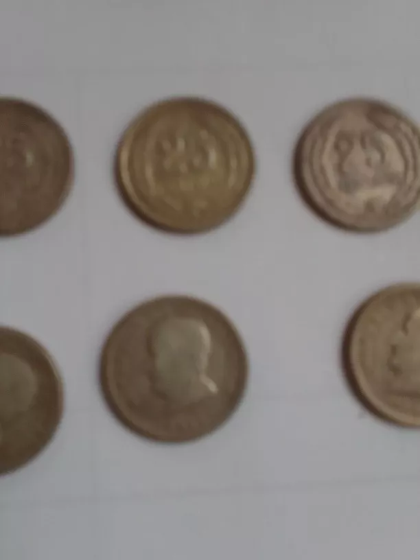 Monedas Antiguas De El Salvador D 25 Centavos Plata Año 1953