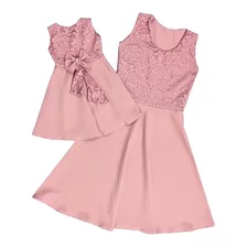 Vestido Tal Mãe Tal Filha Rodado 3 Un,2 Adulto 1 Criança