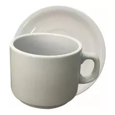 12 Taza Cafe Y Plato Porcelana Germer Pocillo Gastronomico