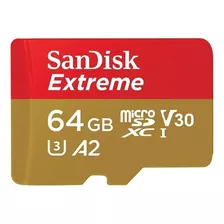 Cartão De Memória Sandisk Sdsqxa2-064g-gn6mn Extreme 64gb